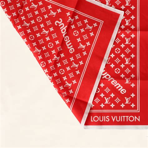 supreme bandana louis vuitton replica|louis vuitton monogram bandana red.